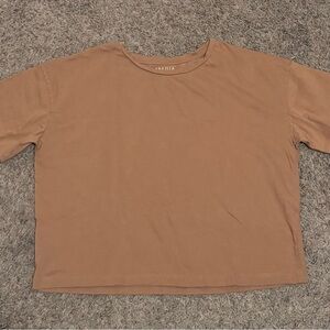 Brown Cotton Tee